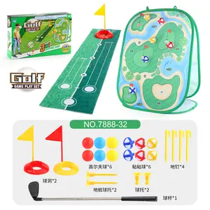 Golf yonga yapışkan topu dart tahtası oyun halısı set kapalı açık spor golf sopa çip oyunu uygulama mat isabet ile çocuk için mat