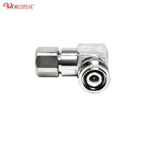 Connecteur à sertir TNC mâle à angle droit pour câble coaxial LMR400 50 Ohm, prise coaxiale RF TNC 90 degrés, stock direct usine