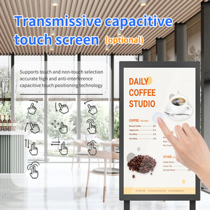 Ultra-mỏng kỹ thuật số Poster bảng điều chỉnh 2k 4k <span class=keywords><strong>LCD</strong></span> LED tầng thường vụ <span class=keywords><strong>Dual</strong></span> Màn hình máy nghe nhạc quảng cáo cho tự phục vụ kinh doanh dọc - Product Image 4