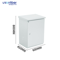 Armoire extérieure en fibre optique personnalisée IP651 FTTH 15U 450MM*600MM, armoire de télécommunications en fibre optique extérieure étanche IP55 15U