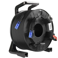 Câble à fibres optiques HANKE en matériau TPU blindé multimode OM3 6 cœurs, diamètre extérieur de 5,0 mm, bobine de câble, connecteur LC pour 5G