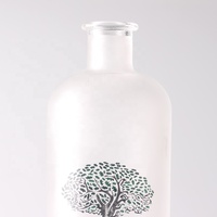 Blanc Bouteille En Verre Dépoli 500 ml Opaque Blanc Bouteille En Verre