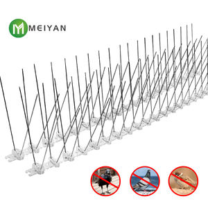 Spuntoni Anti-Uccelli in Acciaio Inox con Base in Plastica, Anti-Arrampicata, Anti-Gabbiano - Product Image 2