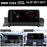 Système de navigation GPS Carplay Android Auto WiFi Bluetooth Écran IPS 10,25 pouces Autoradio Android bmw X3 F25