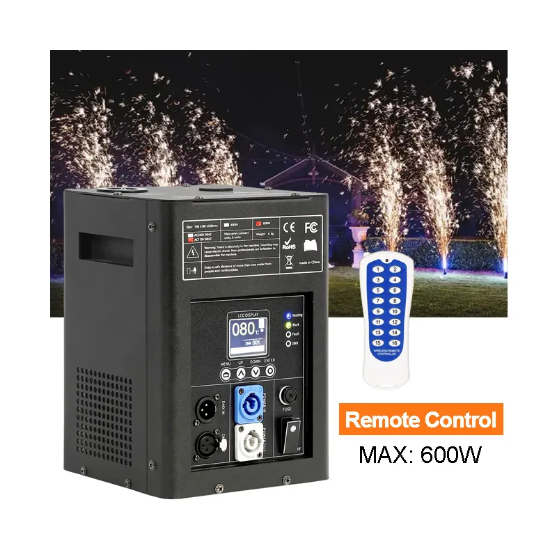 750W boda fiesta DJ Disco DMX 750W fuegos artificiales milagro vela fuente fría chispa máquinas