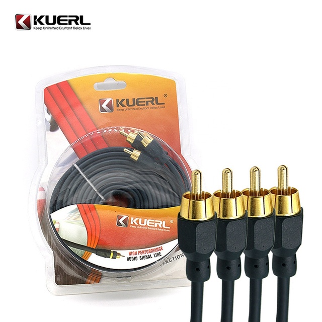 High Quality 3/5m RCA Cables Interconnect Cable Audio/video Cable for Car Audio