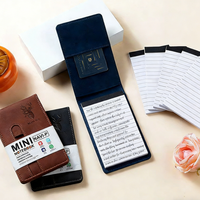 Carnet personnel A7 de haute qualité avec logo personnalisé, stylo et recharge, couverture en PU et papier, impression UV pour réunions d'affaires et journaux