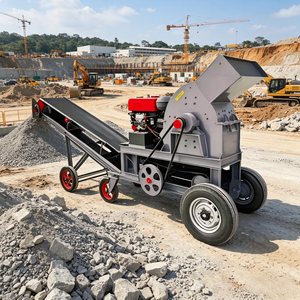 Nouveau design Modèle 2026 Concasseur à marteaux électrique diesel double alimentation Moteur à engrenages Certifié CE Faible bruit pour l'exploitation minière et le traitement des minerais - Product Image 4