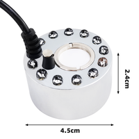 HC013-S1-20 12 LED couleur lumière tête ultrasons atomisation brumisateur humidificateur Aquarium brumisateur