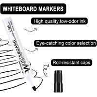 Marqueurs pour tableau blanc effaçables multicolores à grande capacité, best-sellers, 10 pièces par boîte