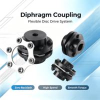 Accouplement à diaphragme flexible JM, diaphragme en acier inoxydable, excellente compensation des déviations et élasticité à couple élevé