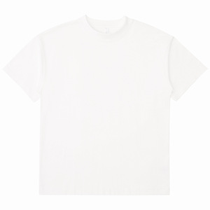 T-shirt da uomo estiva di lusso traspirante in cotone 280 GSM, tinta unita, senza cuciture, leggermente cropped, personalizzabile OEM, bestseller - Product Image 5