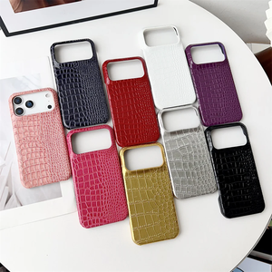 Funda de cuero con relieve de cocodrilo para iPhone 17 Pro, funda de cuero de cocodrilo para iPhone 17 Pro - Product Image 1