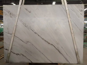Dalles de marbre blanc Palissandro d'Italie avec veines grises, <span class=keywords><strong>pierre</strong></span> naturelle polie pour hall d'hôtel et revêtements de sol de villas de luxe - Product Image 1