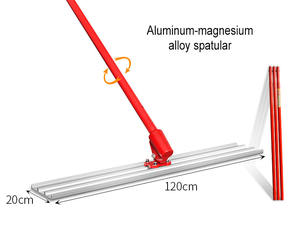 Règle de finition de grattage et de nivellement manuelle à pousser et à tirer pour la grande truelle en béton - Product Image 3
