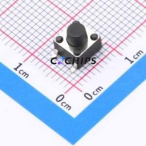 TS-1102S-C-E-B Tactile Switch SMD-4P,6x6mm Switch Single Pole Single Throw Round Button 2.6N Vertical Mount - Product Image 1