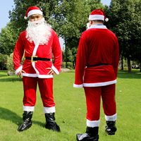 5 piezas de disfraz profesional de Papá Noel, disfraz de mascota de Papá Noel, trajes sexys de Papá Noel, trajes de Papá Noel para adultos