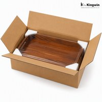 Plateau à poisson minimaliste en bambou certifié BSCI ISO avec technique d'émail coloré pour les commandes OEM en gros et l'exportation de mariage