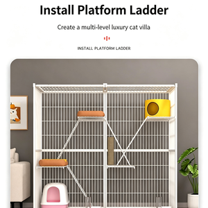 <b>Cat</b> <b>Cage</b> <b>Cat</b> Villa Home Indoor With Toilet Extra Large Free Space <b>Cat</b> Nest <b>Cat</b> House - Product Image 5