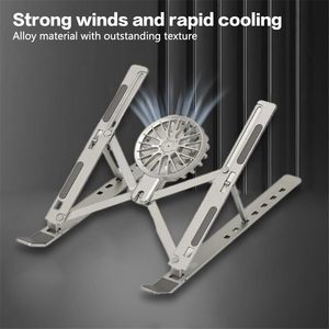 Laptop Cooling Stands <b>7</b>-levels Adjustable Laptop Fan Stand Aluminium Riser Laptop Holder for Desk Compatible with 9"-17.3" - Product Image 3