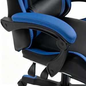Sedia da Gaming E-Sports con Design Racing, Ergonomica, Schienale Alto, Poggiapiedi Allungabile Retrattile, Girevole per Internet Café - Product Image 5