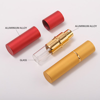 Flacon pulvérisateur de parfum portable en aluminium 10 ml, surface givrée, mini flacon vaporisateur, flacon distributeur d'huile