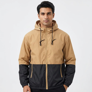 <b>Men's</b> <b>Lightweight</b> <b>Rain</b> <b>Jacket</b> with Adjustable Hood Breathable Canvas Fabric Comfortable Outdoor Adventure Engineered Design - Product Image 1