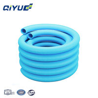 Conduite semi-rigide pour air frais, pièces de ventilation centrale, systèmes de conduites d'air flexibles ondulées double couche en PE 75/90/110 mm