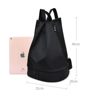 Sac à dos promotionnel personnalisé avec logo, étanche, antivol, en polyester recyclé, avec cordon de serrage rétractable - Product Image 2