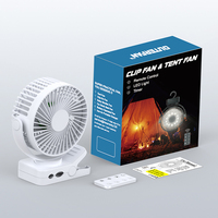 Mode petit 3 vitesses ventilateur de Table de Rotation à 360 degrés avec crochet 12000mAh batterie externe USB Rechargeable Portable ventilateur de bureau