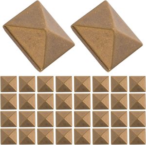 DOITOOL Tachuelas de cobre con forma de pirámide y base plana, remaches cuadrados de metal para manualidades en cuero, ropa, bolsos, zapatos y piezas decorativas. - Product Image 1