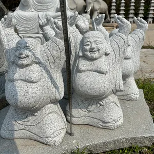 تمثال من الجرانيت مجسم بوذا من الحجر الطبيعي تمثال بوذا