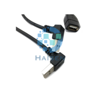 Câble d'extension souple, adaptateur USB mâle vers femelle à 90 degrés, câble de transfert de données coudé, câble USB