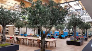 Songtao grande alta simulazione albero di ulivo artificiale ramo di <span class=keywords><strong>legno</strong></span> con vetro per la casa o Hotel decorazione per il ristorante - Product Image 2