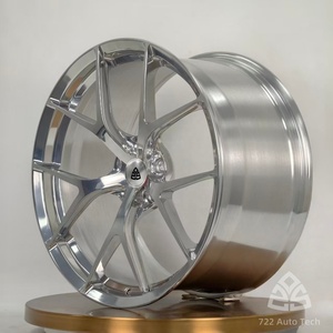Jantes chromées 722Auto Monoblock forgées 20-22 pouces à déport profond 5x112 5x114.3 5x120 pour Cadillac XT6 Lincoln Aviator <span class=keywords><strong>Volvo</strong></span> <span class=keywords><strong>XC</strong></span> - Product Image 2