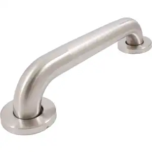Factory Customized Peened+brushed finished bathroom toilet safety grab rail for old people stainless steel safety handrail