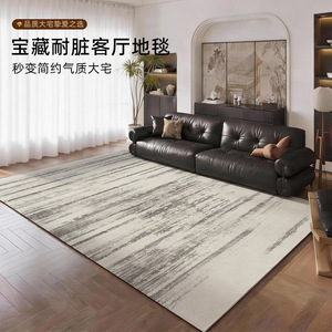 Idaner Velvet Living Room Rug Rectangle Modern Stain Resistant Washable Home Floor <b>Mat</b> - Product Image 1