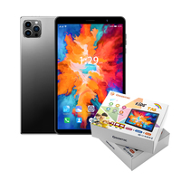 Tableta Tab14 de 8 Pulgadas con WIFI, MTK6762, 4GB, 64GB, 6000 mAh, 4G, Pantalla Táctil para Niños, Tableta Educativa Compatible con Doble SIM con Funda