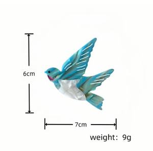 กิ๊บติดผมรูปสัตว์การ์ตูนน่ารัก ผลไม้และผัก กิ๊บติดผมอะซิเตทรูปดอกทิวลิปสำหรับผู้หญิงและเด็กผู้หญิง - Product Image 2