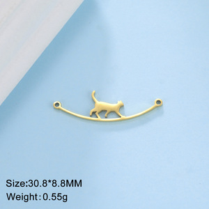 Cute <b>Cat</b> Shape Alloy Charms Gold Plated and Silver Tone Pendant for Jewelry Making Unisex Gift - Product Image 3