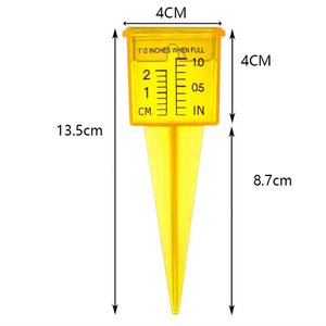 Modern Garden Rain <b>Gauge</b> Plastic Outdoor Water <b>Measuring</b> <b>Tool</b> Reusable Sprinkler Instrument for Lawn and Backyard - Product Image 3