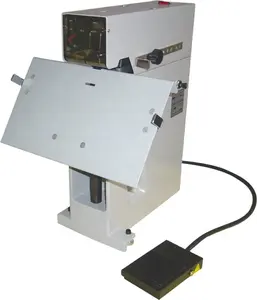 ESP-108E elektrikli düz/eyer 2 in 1 kitap tel dikiş kağıt zımbalama bağlayıcı ciltleme makinesi