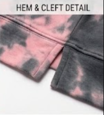 Custom Acid Wash Tie-Dye Oversized Hoodie | 300GSM Cotton Fleece Heavyweight <b>Sweatshirt</b> | Wholesale Custom Print Pink <b>Vintage</b> - Product Image 5
