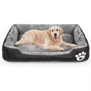 Cama para mascotas de tela Oxford ODM, nido cuadrado suave para perros con fondo impermeable y antideslizante, transpirable de doble cara - Product Image 1