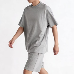 T-shirt ODM di Qualità con Spalle Cadenti, T-shirt Premium 100% Cotone Oversize da Uomo, T-shirt Bianca Semplice con LOGO 1.1 di Qualità - Product Image 5
