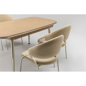 Juego de Comedor Moderno Rosse con 6 Sillas, Madera Rectangular, Respaldo Sólido, Muebles Duraderos para el Hogar, Turquía - Product Image 3