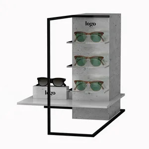 太阳镜眼部护理零售店眼镜架设计亚克力搁板太阳镜支架展示架，带支架面板