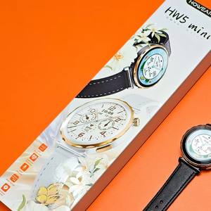 Montre DF HW5 MINI avec puce 5691 ChatGPT2.0, écran Barrage : 1,28 pouces, bracelet en cuir Island V1.0, NFC - Product Image 1