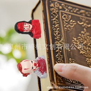Cartoon Horror Novel <b>Bookmarks</b> Plastic Resin Reusable Gift For Reading - Product Image 2
