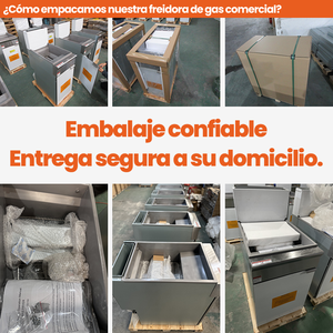 Freidora Industrial de Acero Inoxidable a Gas, Estándar Estadounidense |   Freidora Profesional con 90,000 BTU/h para Pollo <span class=keywords><strong>Frito</strong></span> - Product Image 4